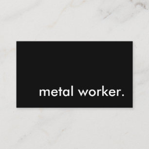 metall arbetare visitkort