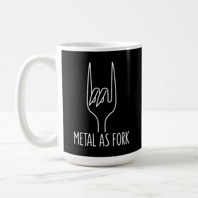 Metall as fork Lung Sten på köksdesign Kaffemugg (Vänster)