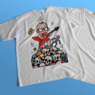 Metall Baby - Glowing Ögon & Guitar T-Shirt