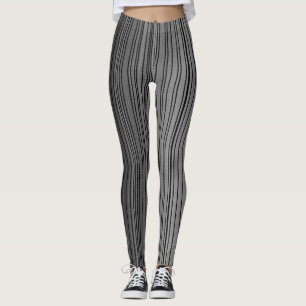 Metall Bands Rand och kontrast Leggings