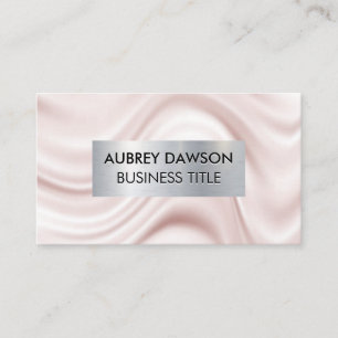 Metall Banner Silke Drapery Fabric Visitkort