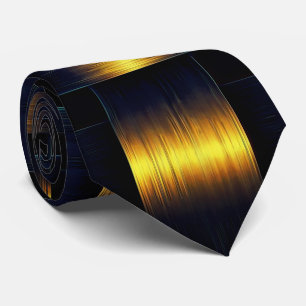 Metall Black Guld Neck Tie Slips