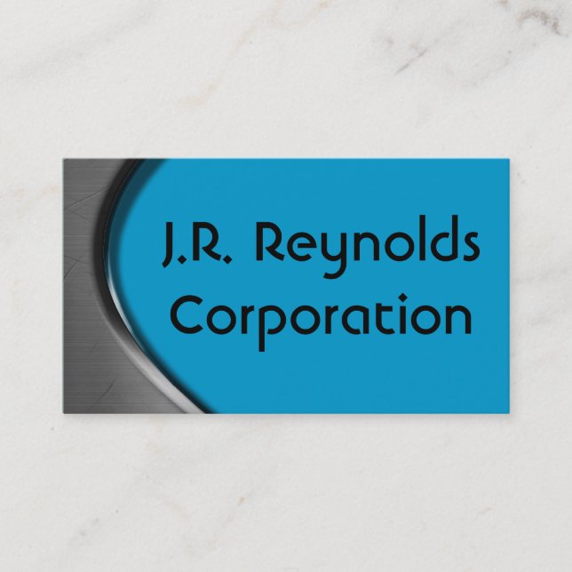 Metall buktar visitkortar visitkort (Framsida)