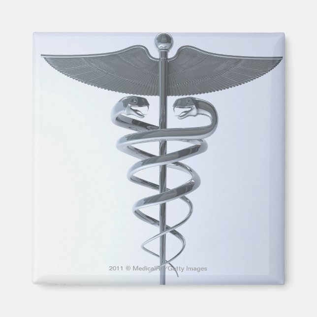 Metall caduceus magnet (Framsidan)