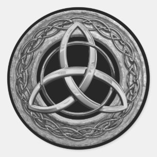 Metall Celtic Trinity Knot Runt Klistermärke