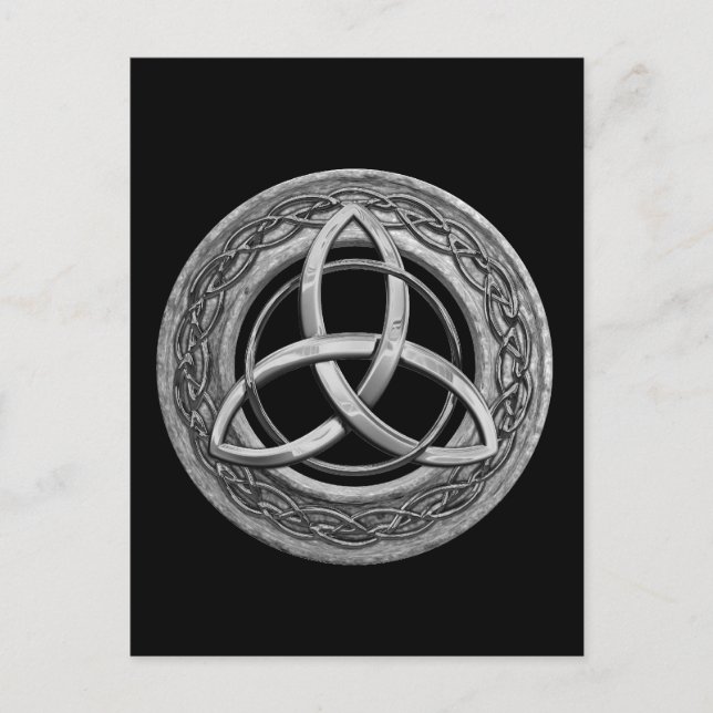 Metall Celtic Trinity Knot Vykort (Framsida)