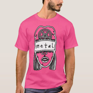 Metall Chick Wéanie Heavy Metall Music T Shirt