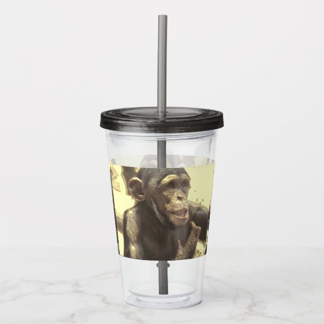 metall Chimp Take Away Mugg (Framsida)