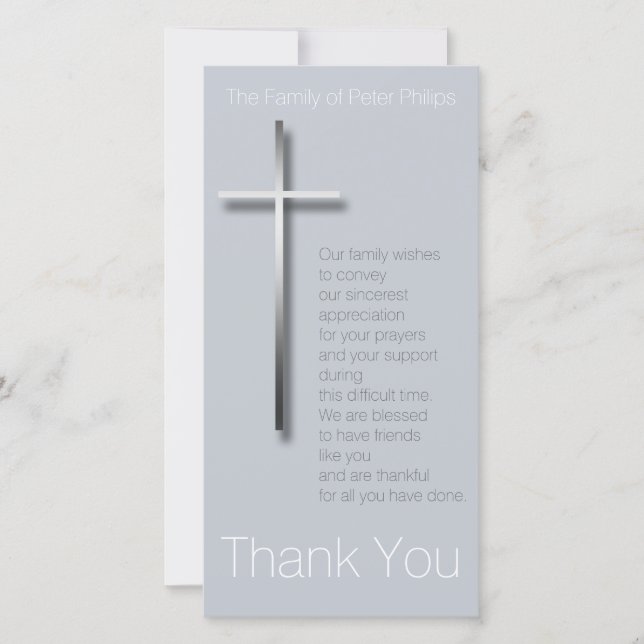 Metall Christian Kor Sympathy Tack Kort (Framsida)