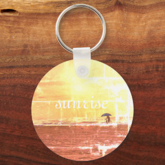 Metall Circle Keychain, 2’ Sunrise, 2’ Nyckelring