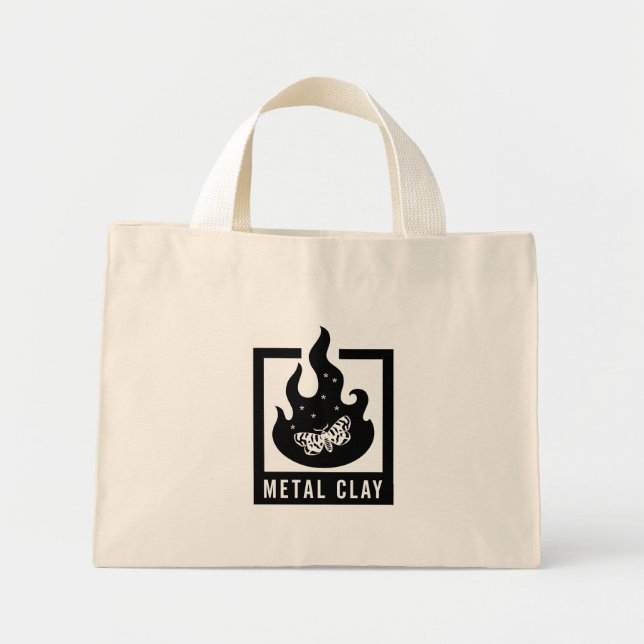 Metall Clay Bag Mini Tygkasse (Framsidan)