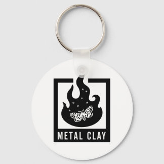 Metall Clay Keychain Nyckelring