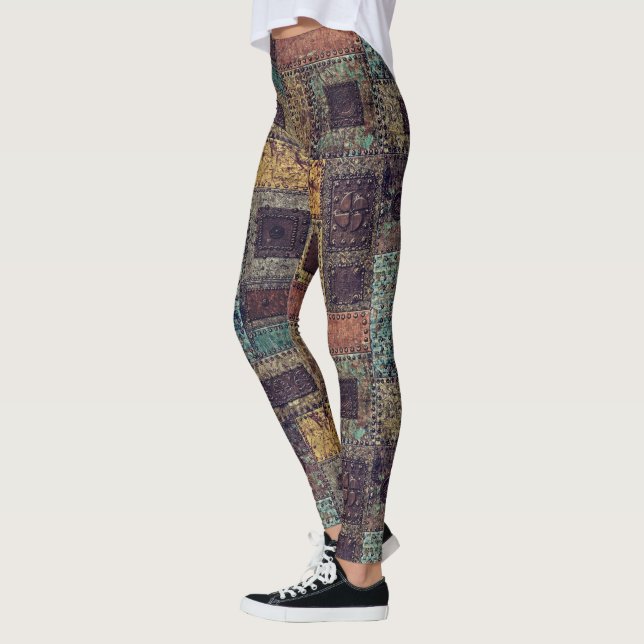 Metall Collage Leggings (Vänster)