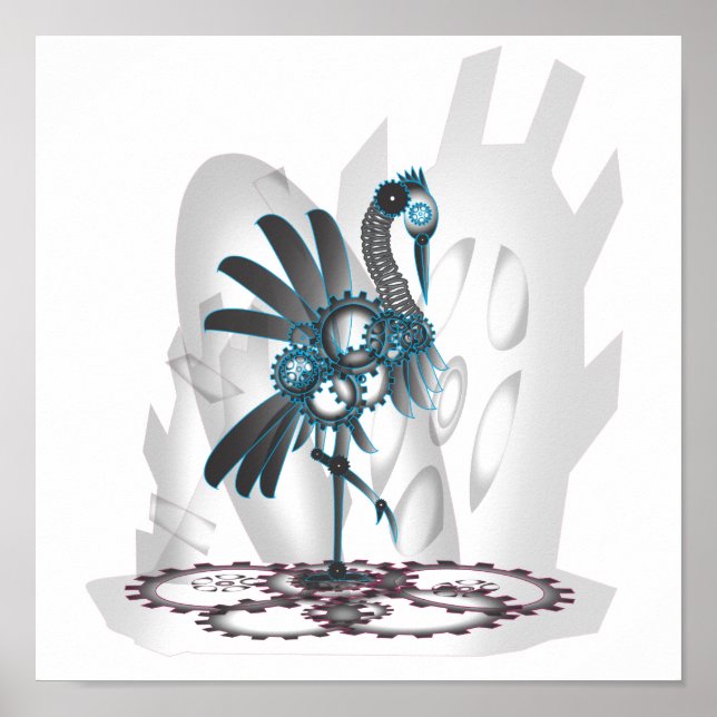 Metall Crane Poster (Framsidan)