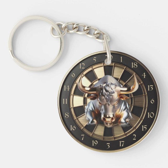 Metall Dartboard mit Bulle - golden Bull (Framsidan)