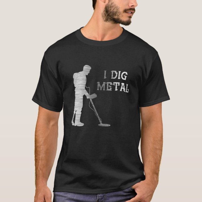 Metall Detector Enthusiast T-Shirt (Framsida)