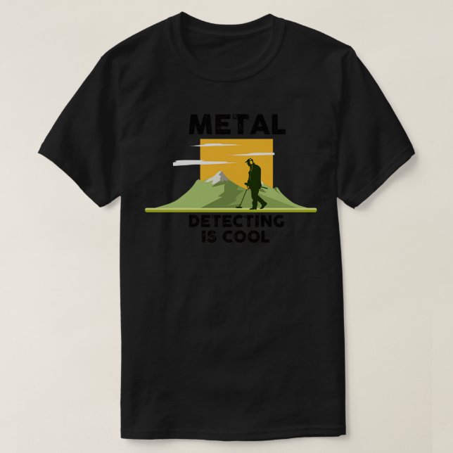 Metall Detectorist Sondeln T Shirt (Design framsida)
