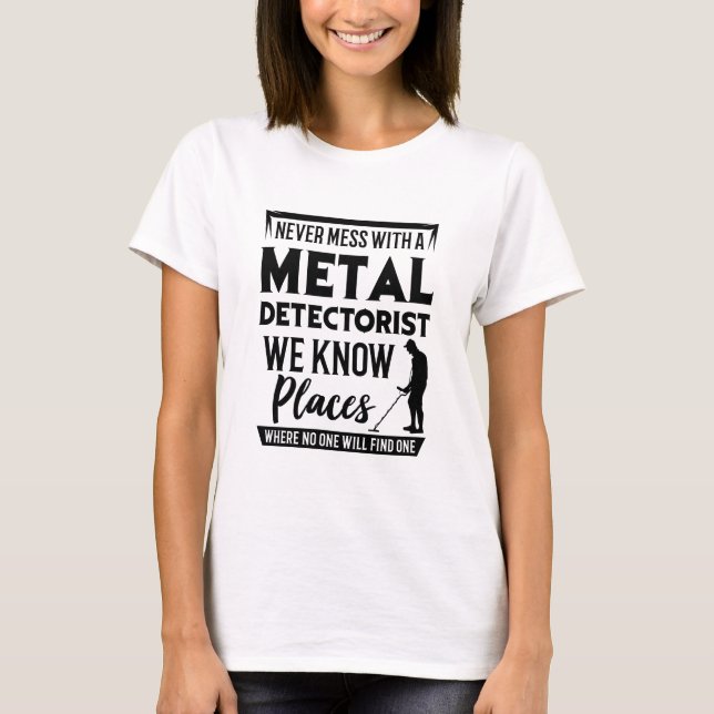 Metall Detectorist T Shirt (Framsida)
