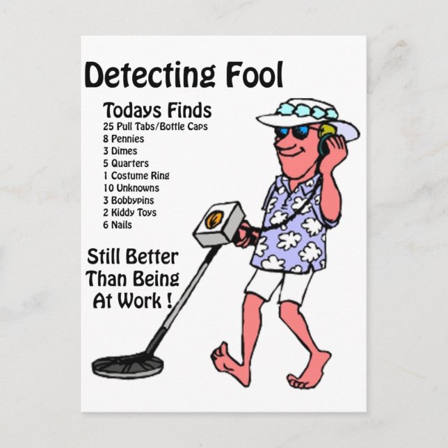 Metall Detectors Vykort (Framsida)