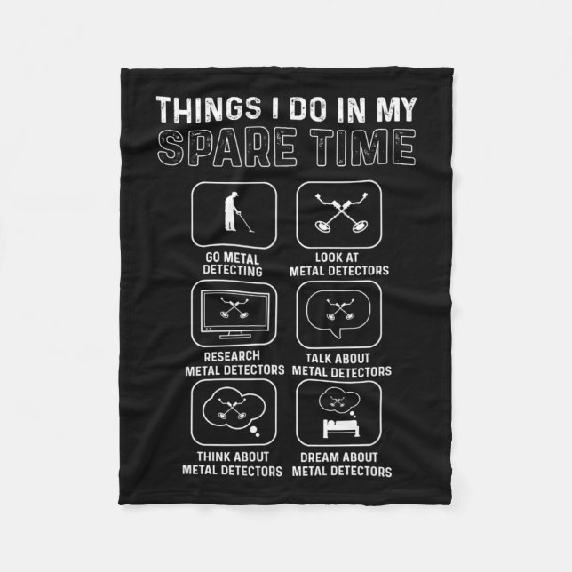 Metall-detektor. Relic Hunting. Metall upptäcker Fleecefilt (Framsidan)