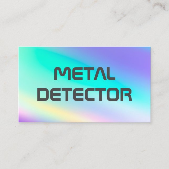 Metall-detektor Visitkort (Framsida)