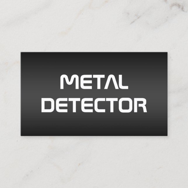 Metall-detektor Visitkort (Framsida)