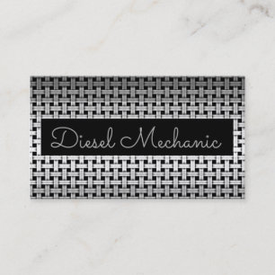 Metall Diesel Mechanic Affärskort Visitkort