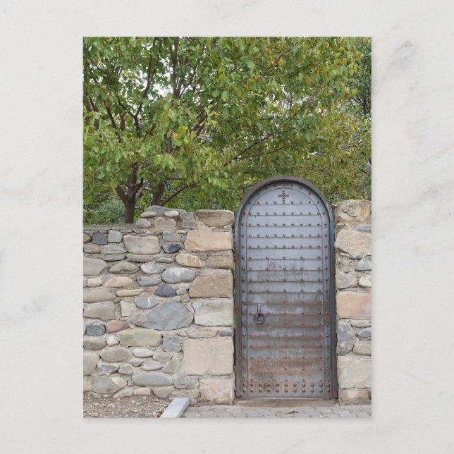 Metall dörr och vägg vykort (Framsida)