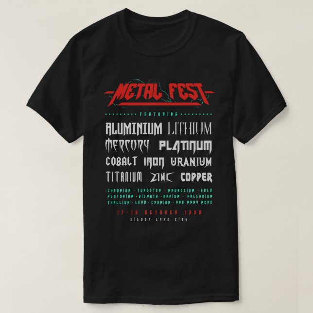 Metall Fest Classic T-Shirt (Design framsida)