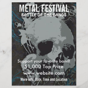 Metall Festival Music Flyer