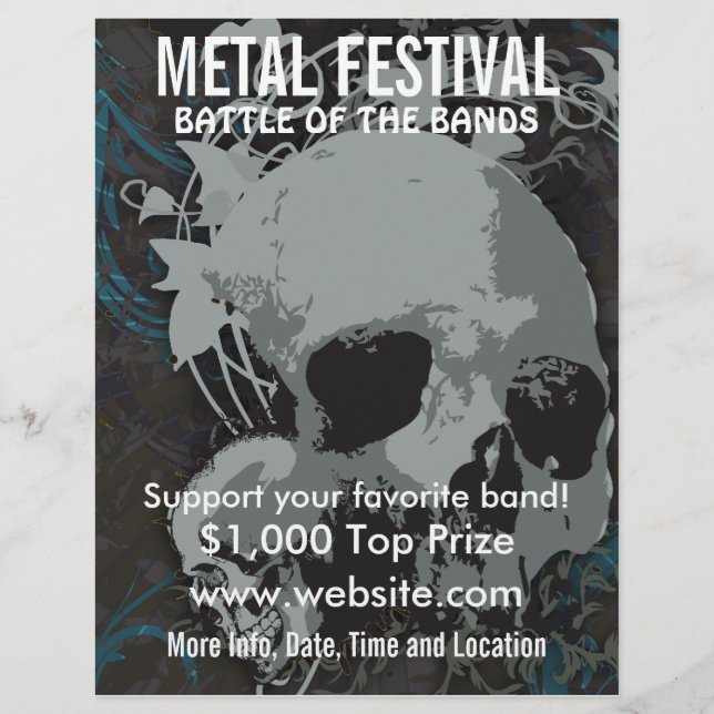 Metall Festival Music Flyer (Framsidan)
