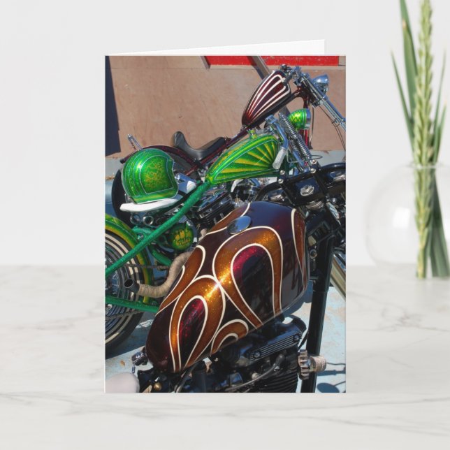 Metall flake Birthday Card Kort (Framsida)