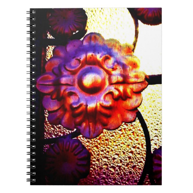 Metall Flower Anteckningsbok (Framsidan)