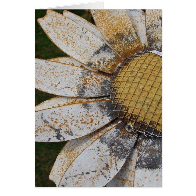 Metall Flower Hälsningskort (Framsidan)