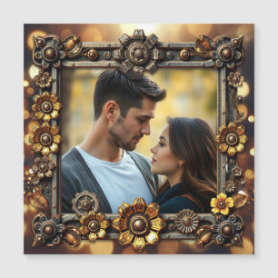 Metall Flowers Steampunk Personlig Photo