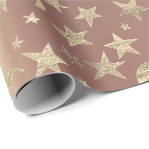 Metall för rodnad för rosa ros för himmel för presentpapper