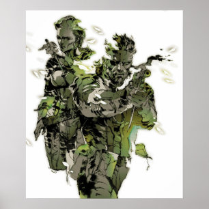 Metall Gear Solid 3-ormen och Chef Poster