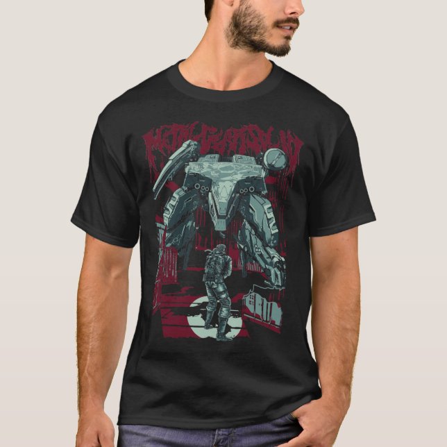 Metall Gear Solid Fläkt Art T Shirt (Framsida)