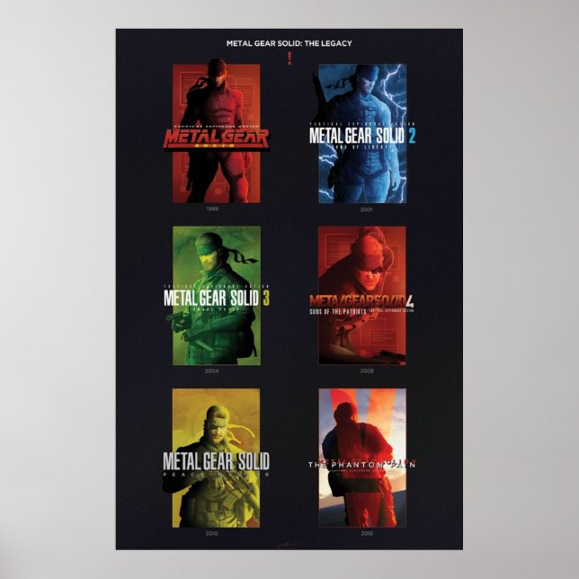 Metall Gear Solid Legacy Metall Gear Solid IV Trib Poster (Framsidan)