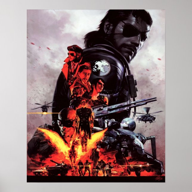 Metall Gear Solid V Phantom Pain Poster (Framsidan)