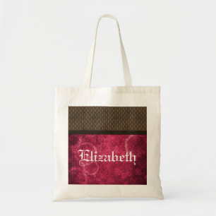 Metall Gear Steampunk Tote Bag, Rosa Tygkasse