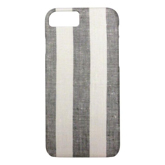 Metall Grått och Cream Stripe iphone case Case-Mate iPhone Skal (Baksida)