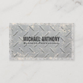 Metall Grid Mönster | Grunge Visitkort