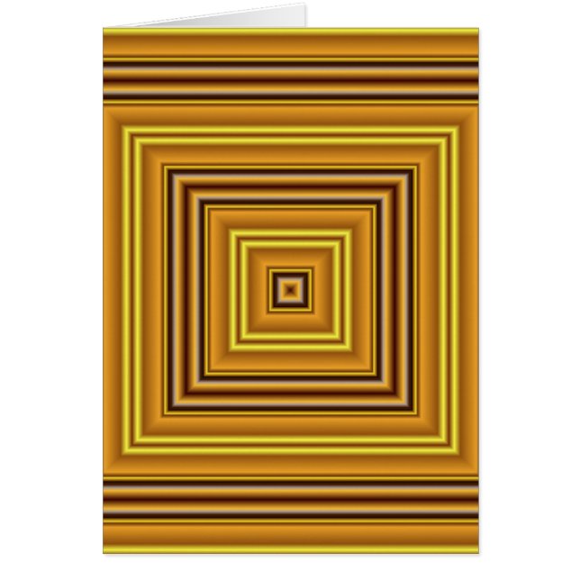 Metall Guld Hälsningskort (Framsidan)