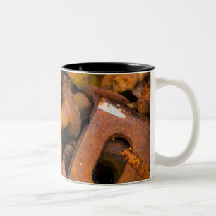 METALL HÄRSKAR KAFFEMUGGEN Två-Tonad MUGG