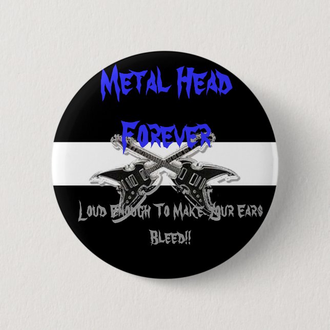 Metall Head Forever Knapp (Framsida)