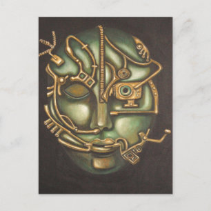 Metall Head Vykort