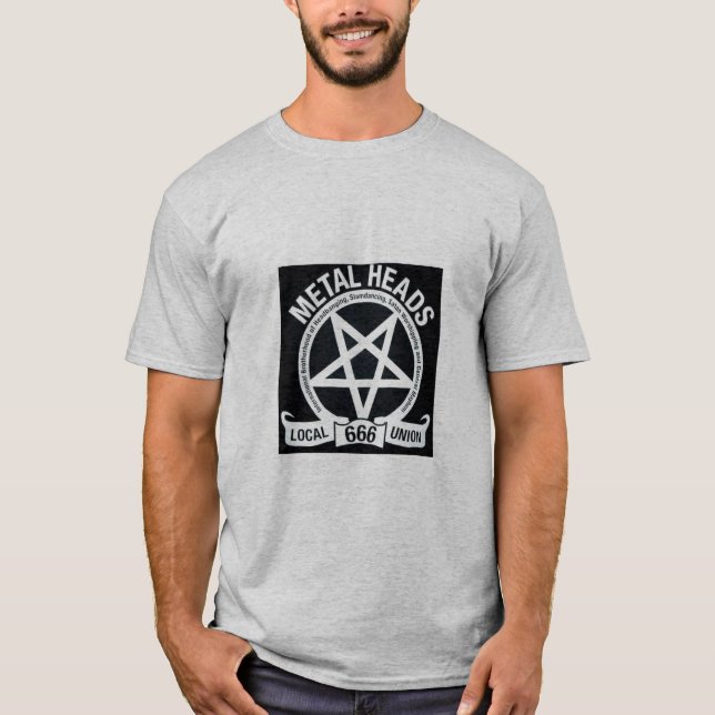 metall heads union 666 tee (Framsida)