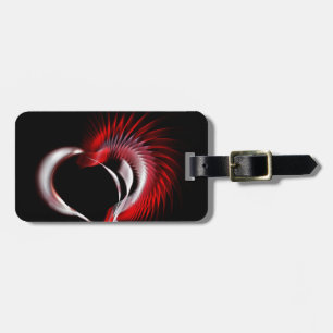 Metall Heart Bagagebricka