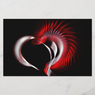 Metall Heart Brevpapper